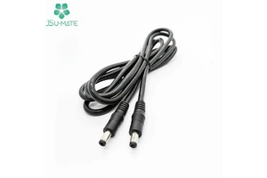 Custom Soft Silicone DC5.5*2.1 5.5*2.5 Male/Female Jack Plug Extension DC Power Cable 5.5*2.1 Connector DC Power Cable