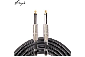 Hot Sale High Quality 6.35 Audio Guitar Cable Black Leather 3M/5M/10M Customizable Effects Cable Musical Instruments Accessories