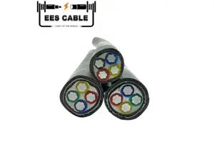 Aluminum XLPE STA PVC Armored Power Cable 4x4AWG 4x2AWG Underground Use YJLV NA2XY