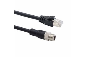 Manufacturers Waterproof Stable Transmission CAT 6A Shielding M12 8pin Female to RJ45 Industrial Wire Harness Cable
