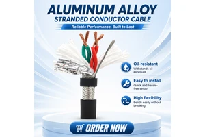Torsion Resistant High Flexible Drag Chain Cable Class 6 Tinned Copper Shielding for 3D Robotic Arm Motion