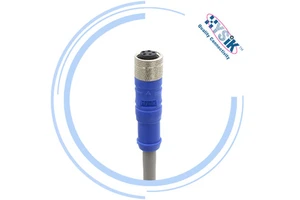 Low Smoke Zero Halogen M12 5 Pin Cable B Code with Plastic Compliant with Strict Safety Standards for Marine