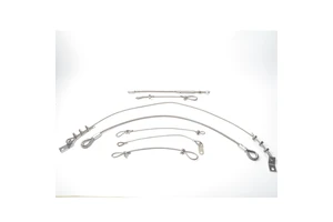 Wholesale Stainless Steel 7X7 7X19 Cable Wire Rope Loop End Security Cable Kits Safety Cable With Fittings