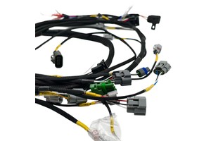 High Temperature Resistant Engine Wiring Harness Standalone ECU Management Braided Sleeving Auto Custom Wire Harness