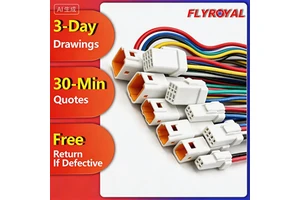 Custom 2-6 Pin IP67 Waterproof Automotive Connector Wire Harness Sealed Cable Assembly for Car Engine Sensor Lighting