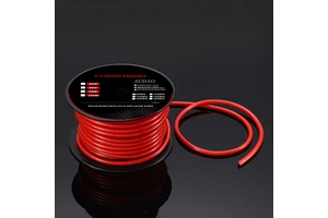 4AWG 6AWG 8AWG 10AWG Copper or CCA Power Ground Wire Cable Red Color Battery Cable Wire RV Automotive Wiring, Car Amp