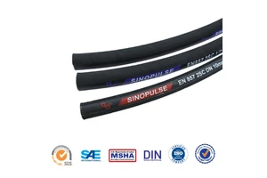 EN 857 2SC Compact Hydraulic Hose - Double Wire Braid, High Pressure & Oil Resistant for Heavy-Duty Construction & Mining