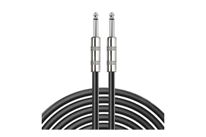 Wholesale Coaxial Audio Guitar Cable TS 6.35MM Mono Jack PVC Braid for Microphone Various Lengths 1M 2M 3M 5M 8M 10M 12M 15M 20M