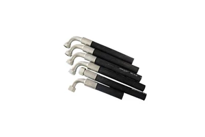 Rubber Fabric Covered Steel Wire Braided High Pressure Hydraulic Hose Oil Resistant Heat Resistant Customizable Cutting Jingwang