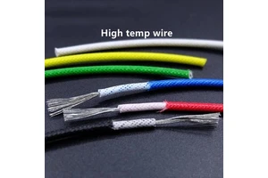 High Temperature Resistant Silicone Wire 300C Soft Copper Cable Fiberglass Braided Insulated Warm Floor Heat Element Line