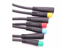 M8 2-Core to 6-Core Waterproof Aviation Plug Cable with Male Female Connector 3P & 6P Pins Copper Contact Material