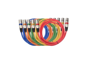 Professional Custom 3-Pin XLR Audio Cables High Quality Heavy-Duty Balanced Snake PVC Jacket Foil for Microphones Mixers