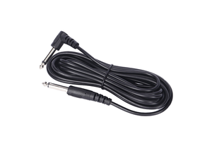 CABLETOLINK Electric Guitar Bass Noise Reduction Braid Shielded Copper Conductor PVC Jacket 0.5mm 2m Audio Cable 6.35mm Male