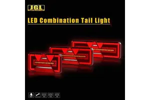 12-24V Trailer LED Combination Tail Lights Modification Accessories Turn Signal Light and Brake Light for RVs Trailer