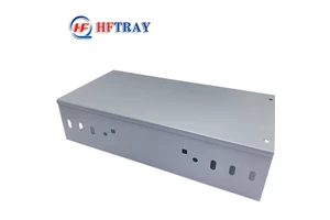 Construction 100mm/150mm Width Fire-Resistant Hot-Dip Galvanized Steel Solid Through Industrial Anti-Corrosive Cable Trunking