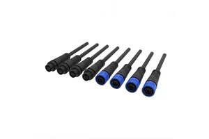 M12 Connector 2 3 4 5 6 7 8 Pin Power Cable Male Female Plug Socket Push Locking Outdoor IP68 Waterproof Connector 2 Pin