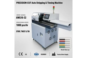 Custom OEM Fully Automatic Computerized Wire Stripping and Tinning Machine for Industrial Wire Harness Processing