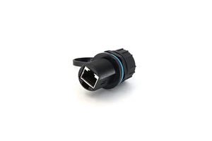 KRONZ IP67 AP Ethernet Panel Plug RJ45 Outdoor Network Cable Connector 22MM Hole Waterproof Connector Circular Connectors