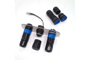HD IP68 Waterproof RJ45 WIFI Ethernet Cable Connectors with Male/Female PA Housing