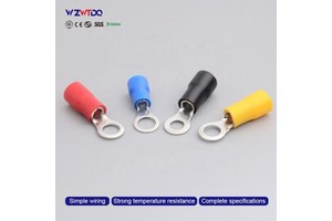 Supply Industry Cable O-Shaped Connector Ferrule Quick Wiring Round Electrical RV Wire Crimp Cold Pressed Brass RingTerminal Set