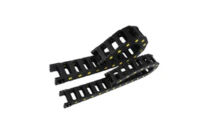 YC Brand Machine Tool Nylon Reinforced Slot Chain Plastic Bridge Crawler Flexible Cable Guide for 5 Series Bearing
