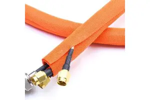 UL94 V0 Certified Flame-Retardant Polyester Braid Wrap Sleeve with Fluid Resistance for Hydraulic Fuel Line Protection