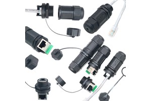 RJ45 Ethernet Connector Copper Nylon IP68 Rated Automotive Use Durable Reliable Industrial Grade Performance Fast Signal Sync