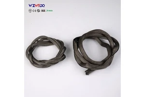 Self Winding Tin Plated Copper Shielding Sleeve Open Type Anti BiteWire Harness Protection Braided Network Pipe for Pet Cat Dog