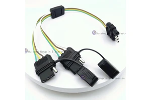 4-Flat Trailer Wiring Harness for Cars Trucks IPC620 Grote Light Trailer Lamp Harness Manufactured with Application Automobiles