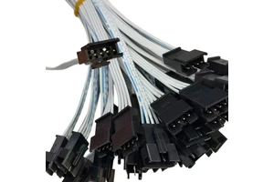 OEM Custom Pitch Connector Flat Ribbon Cable Assembly Parallel Extension Cord For Industrial Display Wire Harness