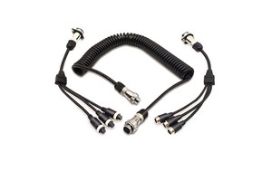 4\5\7 Pin Trailer Spiral Cable Set Video Lighting Trailer Electric Extension Coil Cable Accessories For Monitor Camera Display