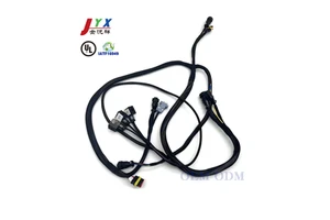 JYX OEM/ODM Customized Industrial Equipment Wire Harness /IATF16949 Certification AMP/JST/MOLEX/KET/JAM Connectors 1-100pin