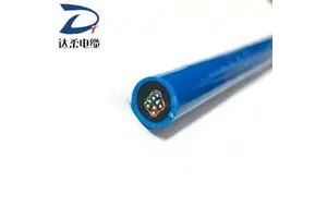 Torsion Resistant Robot Cable 20AWG 7*0.14mm Black Red Blue Yellow White PVC Insulated Copper Wire Underwater Use Can Rotate