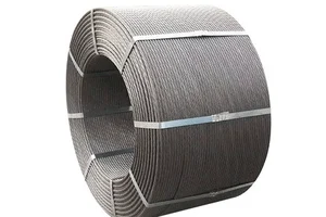 Construction Concrete Post Tension Steel Cable Prestressing Tendons Unbonded 1*7 Wire Pc Steel Strand Wire