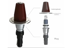35kV/Inter-Cone Plug-In Termination 35kv Inner Conical Plug-in Terminal 27.5kv Railway Cable Accessory