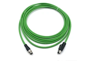 Waterproof 4 PIN M12 Connector to RJ45 Plug PUR Jacket Industrial Profinet/Ethernet Security Camera IP Network Cat6 Cable