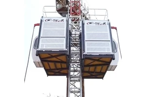 Brand New SC200/200 Construction Elevator With 150m Hoist Capacity Passenger Material Pump And Motor Core Components