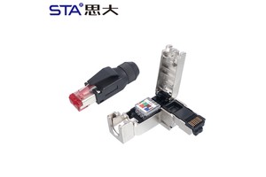 Cat5e Cat6 Metal 22 24 26 AWG Industrial Ethernet PROFINET EtherCAT RJ45 Plug Smart Internet Wire Connector