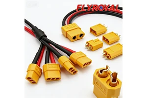 Custom Gold Plated XT60 Male Female Connector Cable Flame Retardant Housing Silicone Wire Harness for Car Parallel Charging