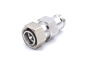 N Female 4.3/10 Male RF Adapter 50ohm Impedance Brass Copper Contacts 1P Product Cable Connector