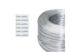 Power Cables Clear 18 20 22 24 26 28 AWG Transparent Cable PVC 2 Cores Wire Cable For Glass Pendant Light