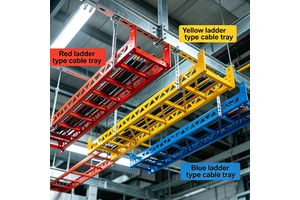 Pre Galvanized Ladder Type Cable Tray Cost Effective Solution For Commercial Building Mall Wiring Infrastructure Project