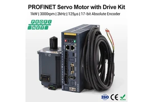 1kW 3000RPM 2kHz 125μs 17-bit PROFINET AC Servo Motor and Drive Kit DSC Mode for CNC Robotic Arm Packaging Machine Manufacturer