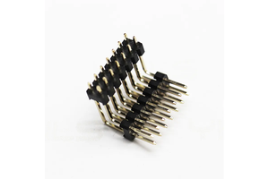 Free Samples Connector 2.54mm Pitch 1-40pin Height 1.5 1.7 2.54 3.0 Mm Dual Row Pcb connectors Dual Row Right Angle Pin Header