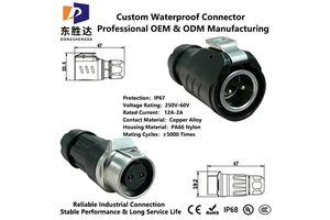 Wire Harness Assembly Waterproof Connector IP68 OEM ODM Custom Cable Plug Industrial Automation System Solution