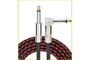 10FT Durable 1/4 Inch Mono Jack Guitar Cable for Electric Guitar Bass Pedals