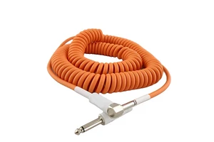 Professional Spring Guitar Cable Colorful Straight-to-Right-Angle Plug Headphone Audio Cable Video Accessories