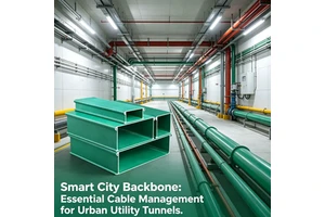 Quick Assembly Modular FRP Cable Tray Pre Fabricated Trunking for Commercial Complex Factory Workshop Wholesale OEM ODM
