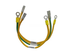 Protective Earthing Wire Harness Tinned Copper Conductor Adapter Connector Yellow Green 6.3mm IP67 600V for Home Appliances