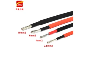 1000V/1500V Solar PV Cable 4MM/6MM/10MM/16MM XLPE/XLPO DC Solar Panel Wire Cable for Photovoltaic Battery Power Systems